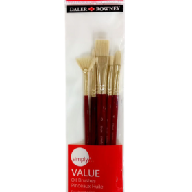Daler Rowney Simply Oil Brush Set Of 5 Pcs