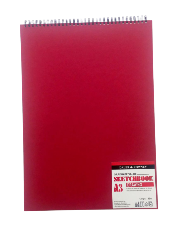 Daler Rowney Graduate Sketch Pad Spiral A3 120gsm - 40 sheets - Image 3