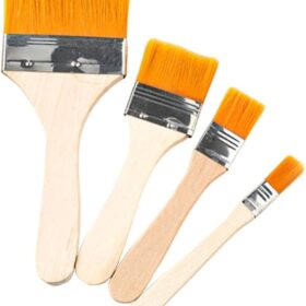 Keep Smiling Flat Base Brushes For Gesso Pack Of 4 Pcs