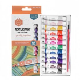 Keep Smiling Acrylic Paint Set Of 12 Pcs - 12ml Tubes