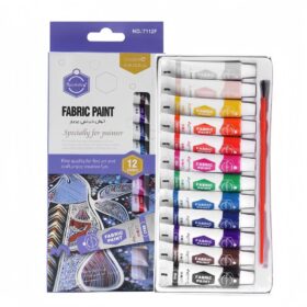 Keep Smiling Fabric Paint Set Of 12 Pcs - 12ml Tubes