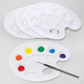 Color Mixing Palette With 10 Grids In Plastic