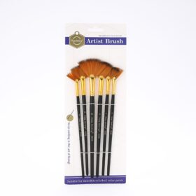 Keep Smiling Fan Brush Set Of 6 Pcs