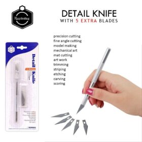 Keep Smiling Detail Knife Cutter Set With 5 Blades