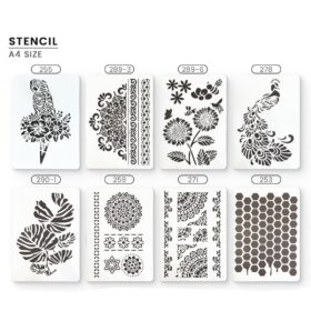 Reusable Stencils A4 Size - Different Designs