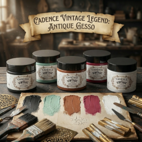 Cadence Vintage Legend Antique Gesso 150ml - 12 Colors