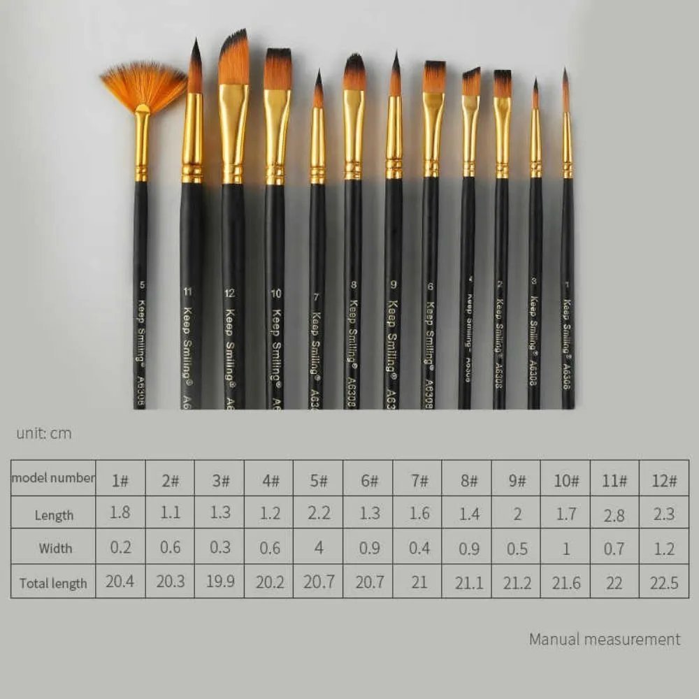 Keep Smiling Mix Brush Set Of 12 Pcs - Image 4