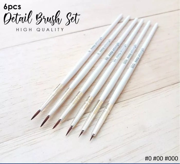 Keep Smiling Mini Detail Liner Brush Set Of 6 Pcs - Image 4