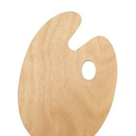 Wooden Painting Palette Oval 7x9.5 Inch