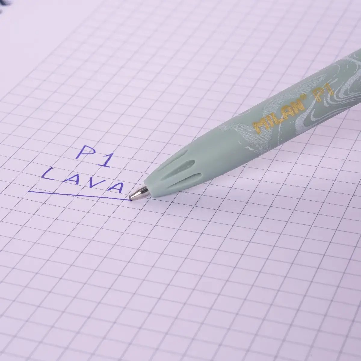 Milan P1 Lava Pen Set Of 3 Pcs - Blue Ink - Image 2
