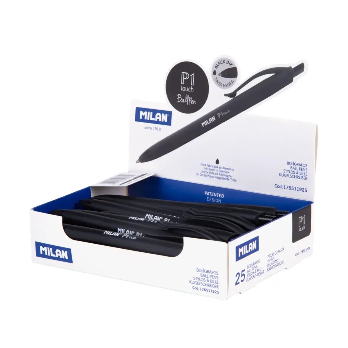 Milan P1 Touch Ball Pen Black Ink - Single Piece - Image 3