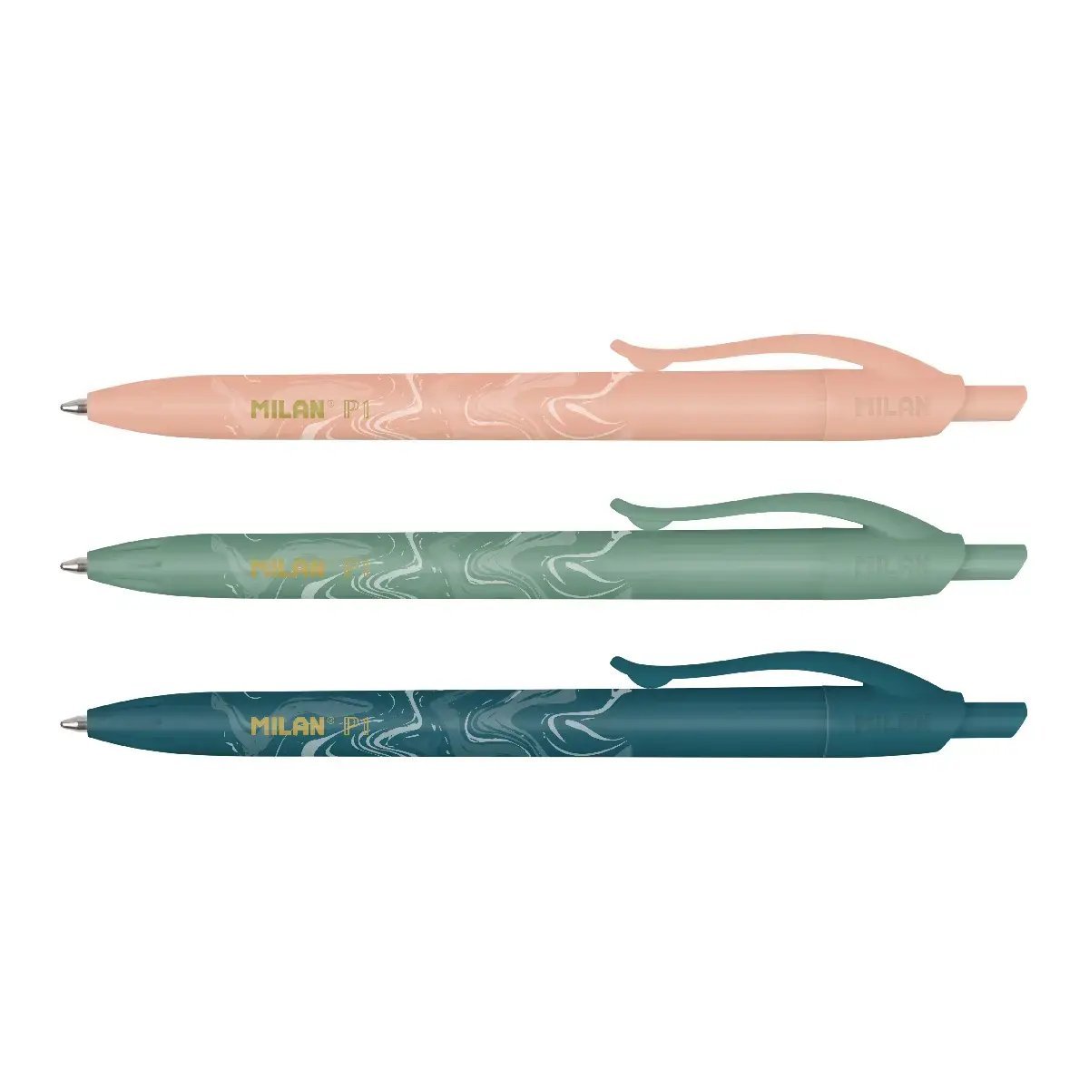 Milan P1 Lava Pen Set Of 3 Pcs - Blue Ink - Image 3