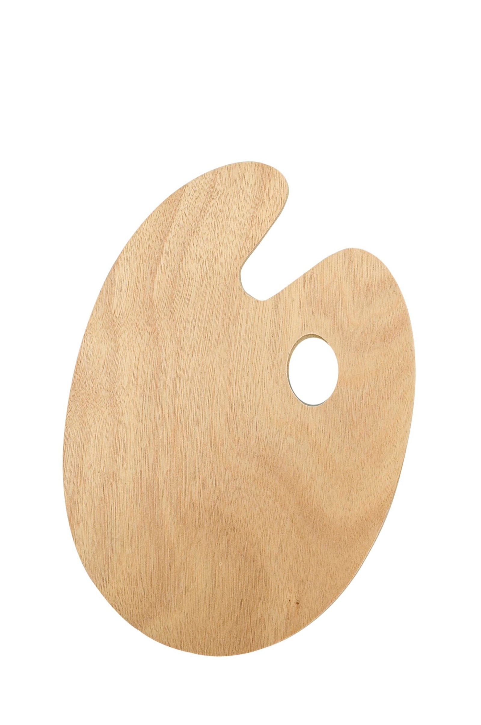 Wooden Painting Palette Oval A3 Size - Image 2