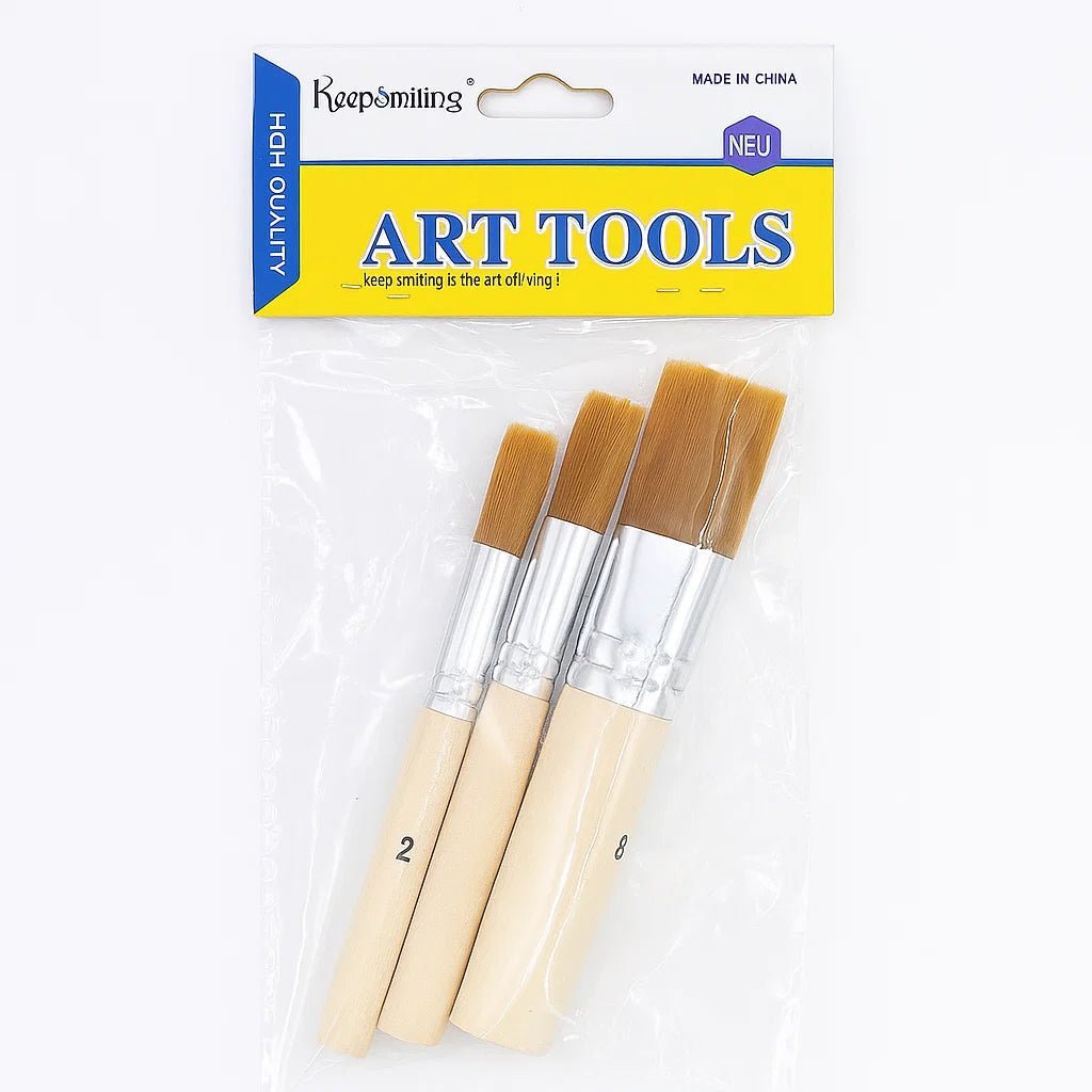 Keep Smiling Stencil Brushes Pack Of 3 Pcs - Image 3